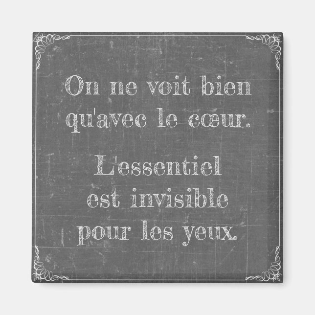 The little prince quote magnet (Front)