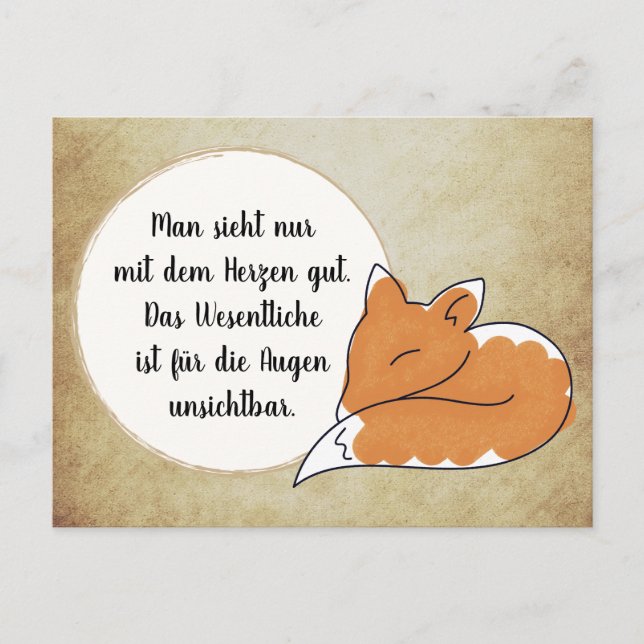 The Little Prince quote Postcard (Front)