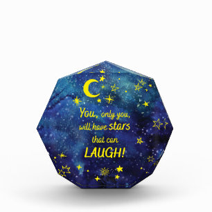 The little Prince Quote with stars Photo Block