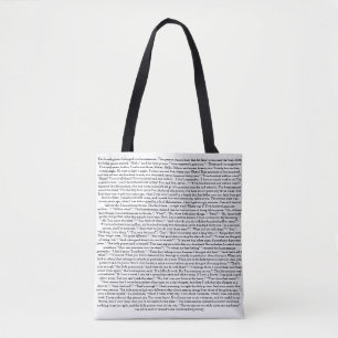 The Little Prince Text Literary Tote Bag