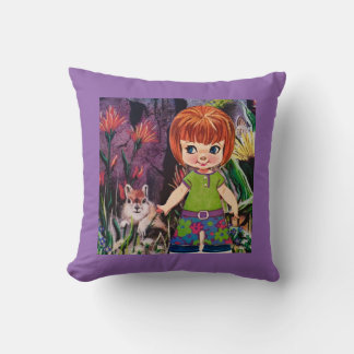 The Little Red Hair Girl" Pillow