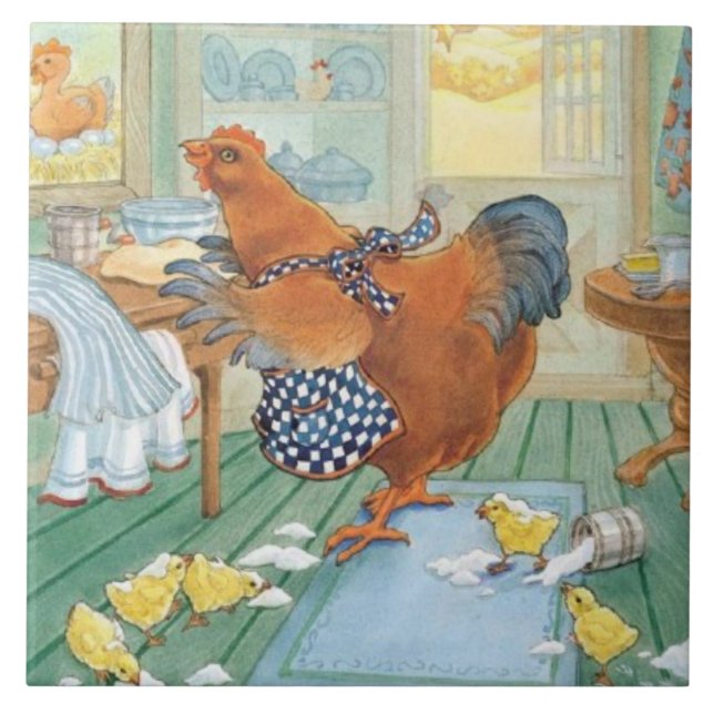 The Little Red Hen Tile (Front)