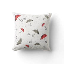 The little red umbrella cushion