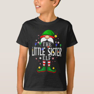 The Little Sister Elf Christmas Family Pajama Part T-Shirt