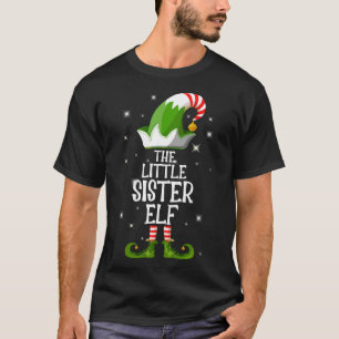 The Little Sister Elf Family Matching Christmas T-Shirt
