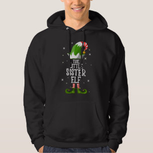 The Little Sister Elf Family Matching Group Christ Hoodie