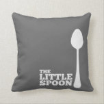 THE LITTLE SPOON PILLOW<br><div class="desc">The little spoon pillow. Match with the big spoon pillow and have a happy pair. You can change the background colour in the customize settings.</div>