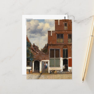 The Little Street, View of Houses in Delft Postcard