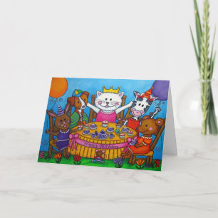 The Little Tea Party Birthday Card by Lisa Lorenz