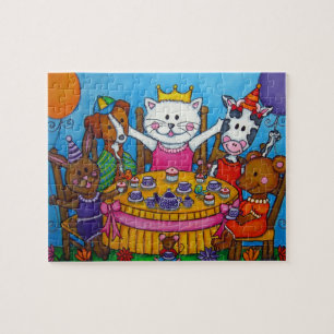 The Little Tea Party Puzzle by Lisa Lorenz