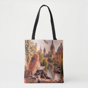 The Little Travel Girl Oxford Spires Shoulder Tote Bag