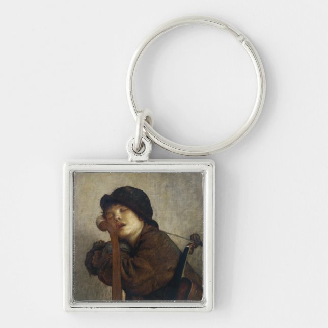 The Little Violinist Sleeping, 1883 Keychain (Front)