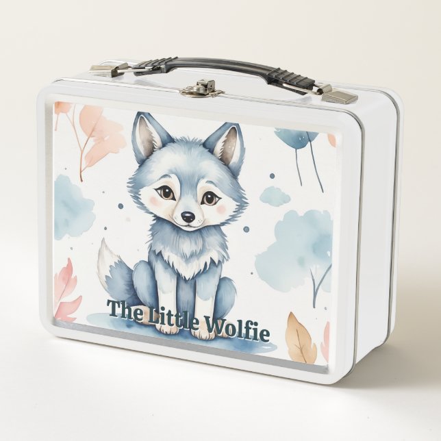 The Little Wolfie Metal Lunch Box (Front)