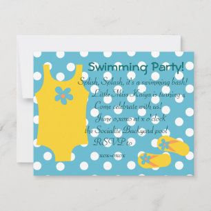 The Little Yellow Swimsiut Invitation