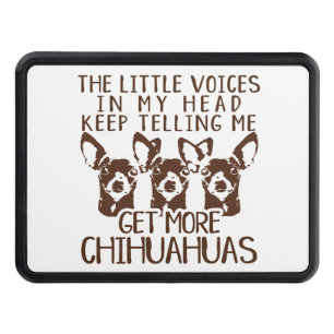 The Littles Voices Get More Chihuahuas Trailer Hitch Cover