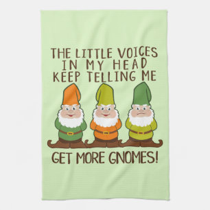 The Littles Voices Get More Gnomes Kitchen Towel