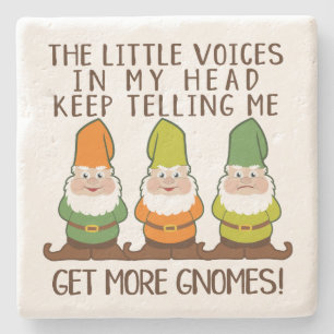 The Littles Voices Get More Gnomes Stone Coaster