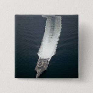 The littoral combat ship Independence 2 Inch Square Button