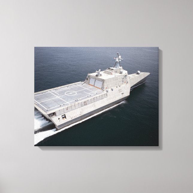 The littoral combat ship Independence 3 Canvas Print (Front)