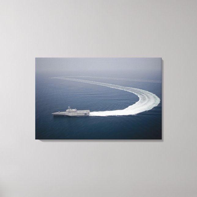 The littoral combat ship Independence 4 Canvas Print (Front)