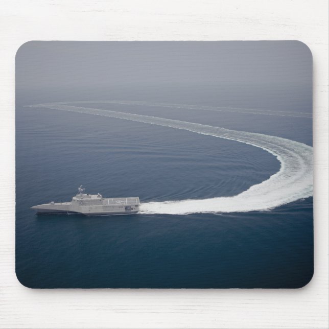 The littoral combat ship Independence 4 Mouse Pad (Front)