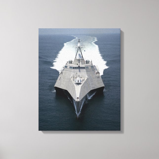 The littoral combat ship Independence Canvas Print (Front)