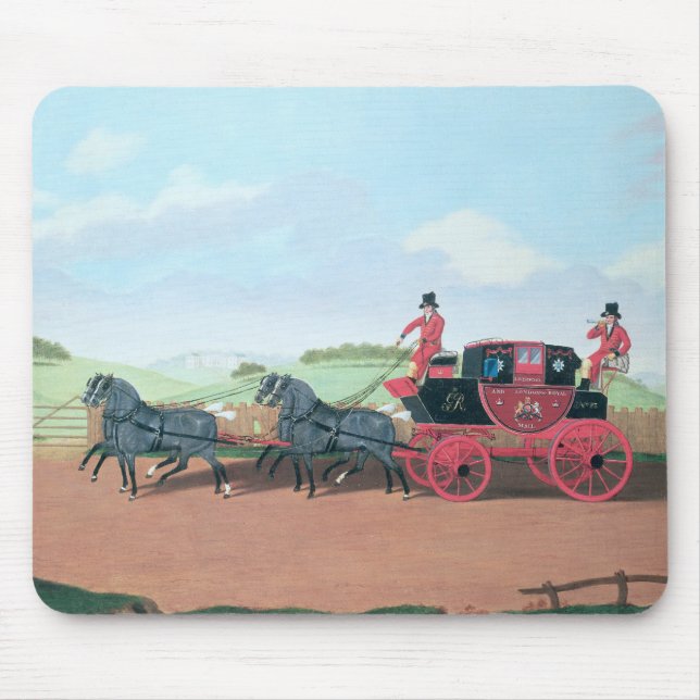 The Liverpool and London Royal Mail Coach, 1812 Mouse Pad (Front)