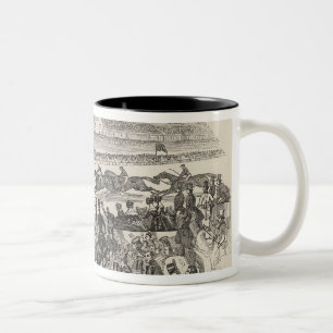The Liverpool Grand Steeple Chase on Wednesday Two-Tone Coffee Mug