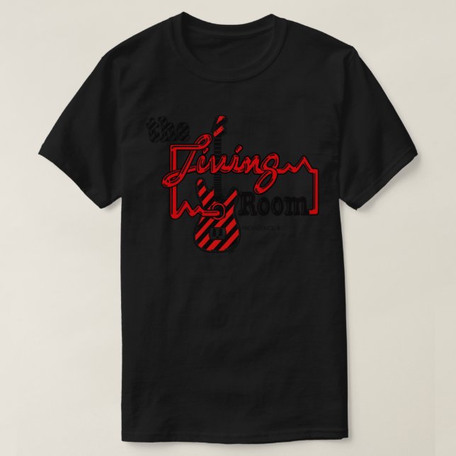 The Living Room Providence RI Light T-Shirt (Design Front)