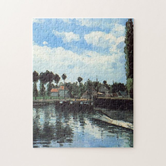 The lock of Pontoise by Camille Pissarro Jigsaw Puzzle (Vertical)
