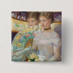 The Loge, 1882 (oil on canvas) 2 Inch Square Button