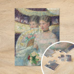 The Loge | Mary Cassatt Jigsaw Puzzle<br><div class="desc">The Loge (1882) by American impressionist artist Mary Cassatt. Original fine art piece is an oil painting on canvas depicting two elegant young women at the theatre. 

Use the design tools to add custom text or personalize the image.</div>