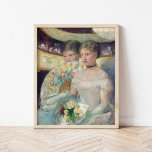 The Loge | Mary Cassatt Poster<br><div class="desc">The Loge (1882) by American impressionist artist Mary Cassatt. Original fine art piece is an oil painting on canvas depicting two elegant young women at the theatre. 

Use the design tools to add custom text or personalize the image.</div>