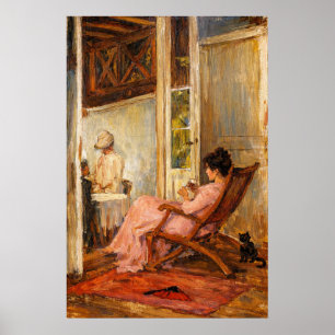 The Loggia by John William Waterhouse Poster