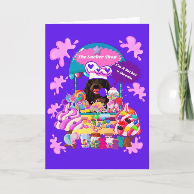 The Lollipop & Candy Shop Note Card (Front)