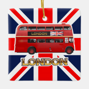The London Bus Ceramic Ornament