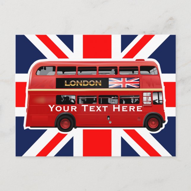 The London Bus Postcard (Front)