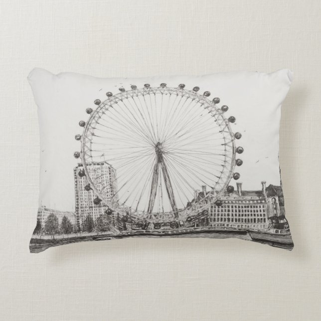 The London Eye 30/10/2006 Decorative Pillow (Front)
