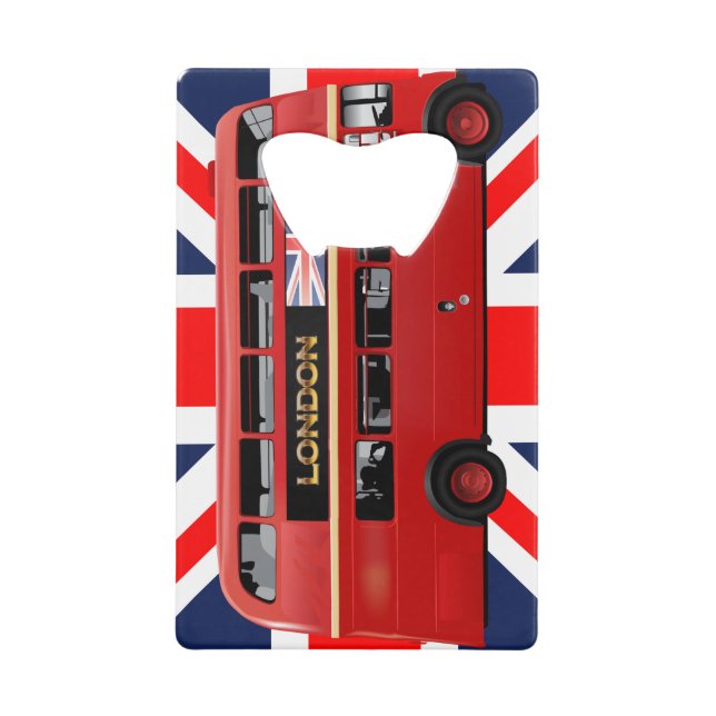 The London Red Bus Credit Card Bottle Opener (Front)