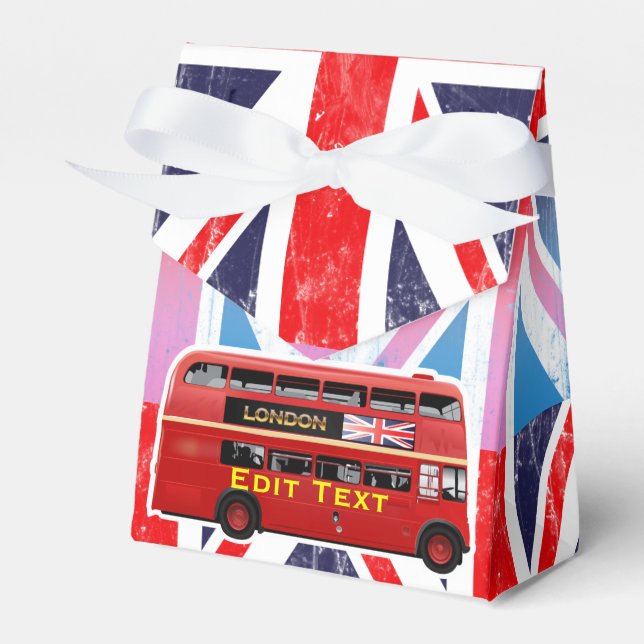 The London Red Bus Favor Box (Front Side)