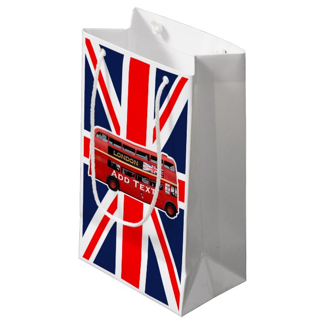 The London Red Bus Small Gift Bag (Front Angled)
