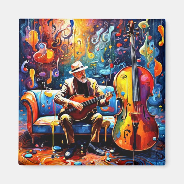The Lone Musician Magnet (Front)