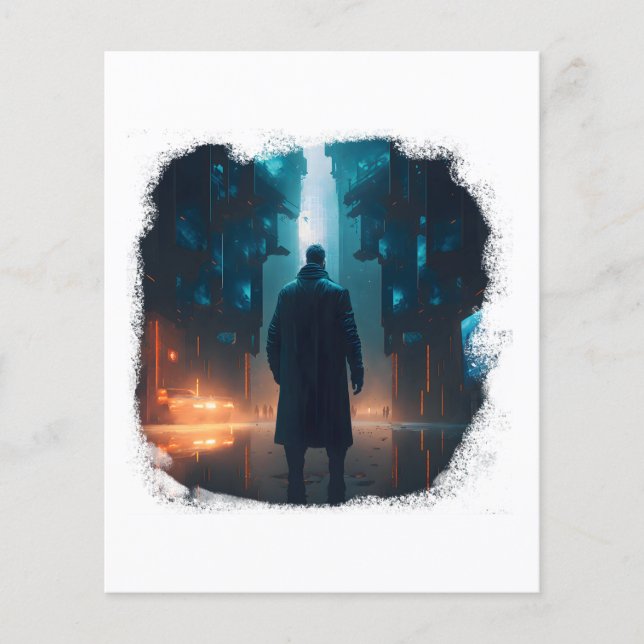 The Lone Survivor in a Post-Apocalyptic City Flyer (Front)