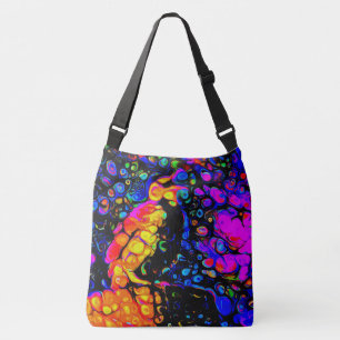 The Lonely Bird 4: Liquid Art Style Crossbody Bag