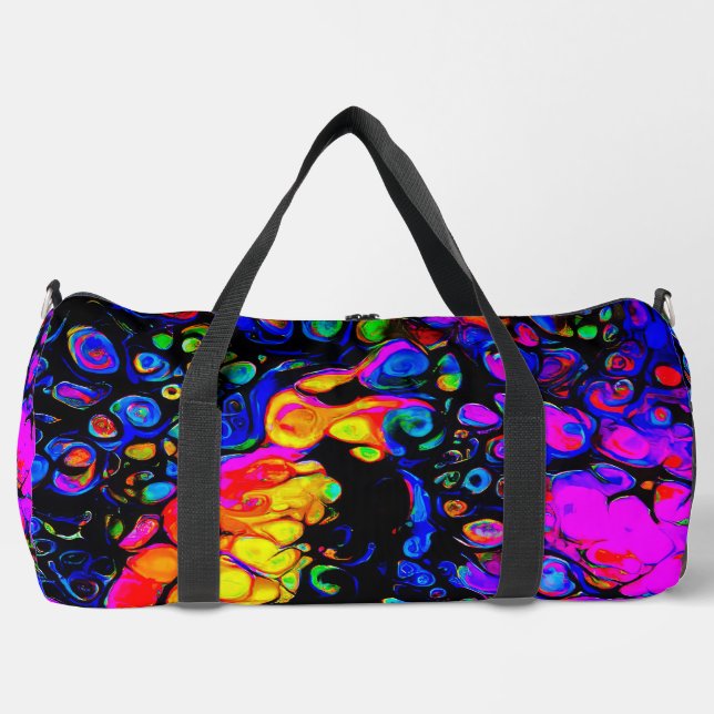 The Lonely Bird 4:  Liquid Art Style  Duffle Bag (Front)