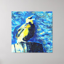 The Lonely Bird VanGogh Style