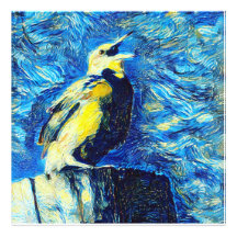 The Lonely Bird VanGogh Style