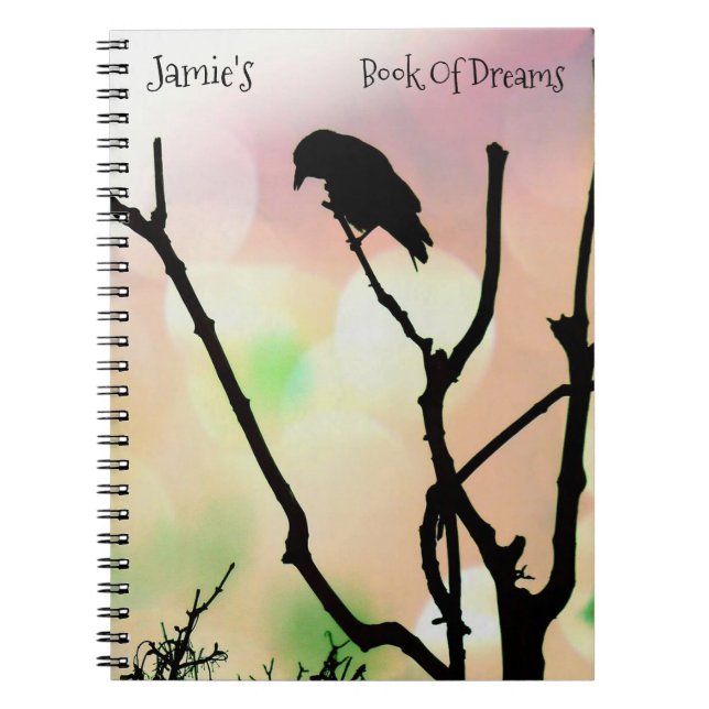 The Lonely Crow *personalize* Notebook (Front)