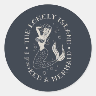 The Lonely Island Mermaid Classic Round Sticker
