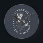 The Lonely Island Mermaid Round Clock<br><div class="desc">© Lonely Island Technologies.</div>